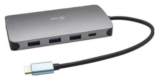 i-tec Metal Nano USB-C Docking Station με HDMI 4K PD Ethernet Γκρι