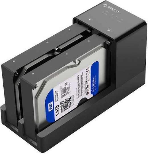 Orico Docking Station for 2 Hard Drives SATA 2.5" / 3.5" with Connection USB 3.0 (6528US3-C)