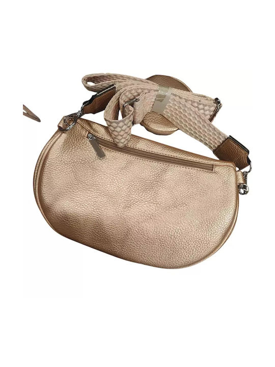 Women's Bag Shoulder Pink Gold