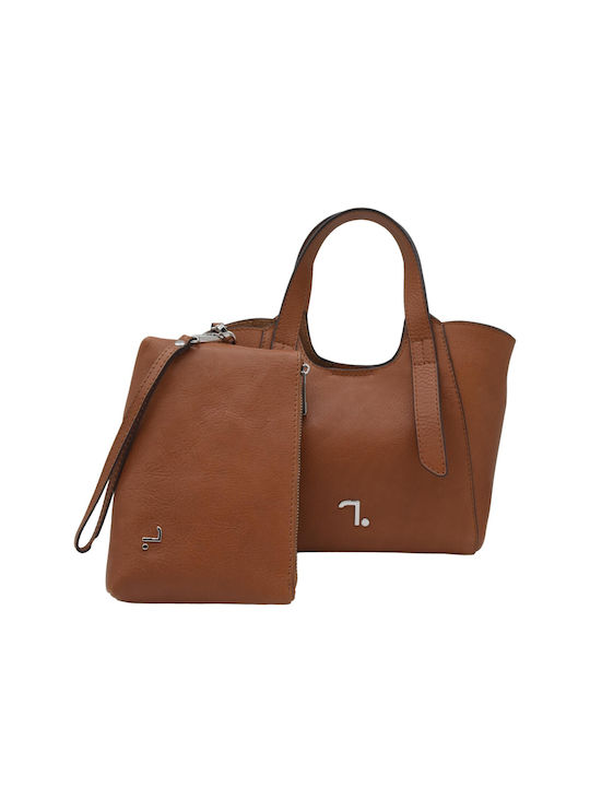 7.Dots Leather Women's Bag Shoulder Brown