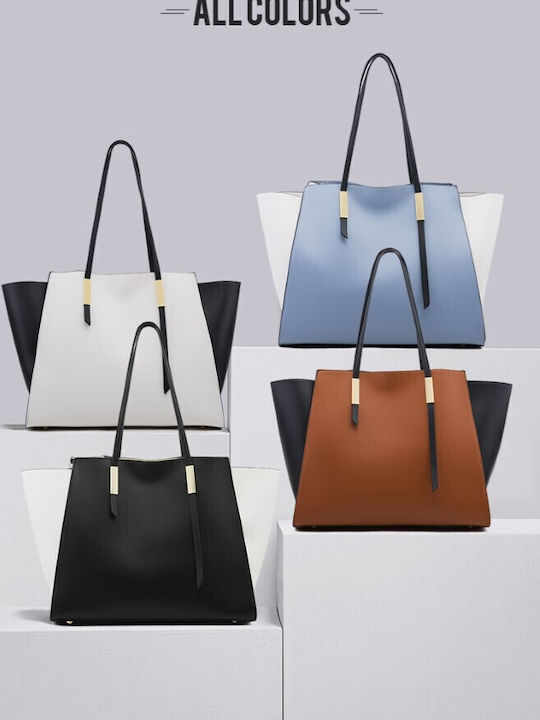 Set Women's Bag Shopper Shoulder Tabac Brown
