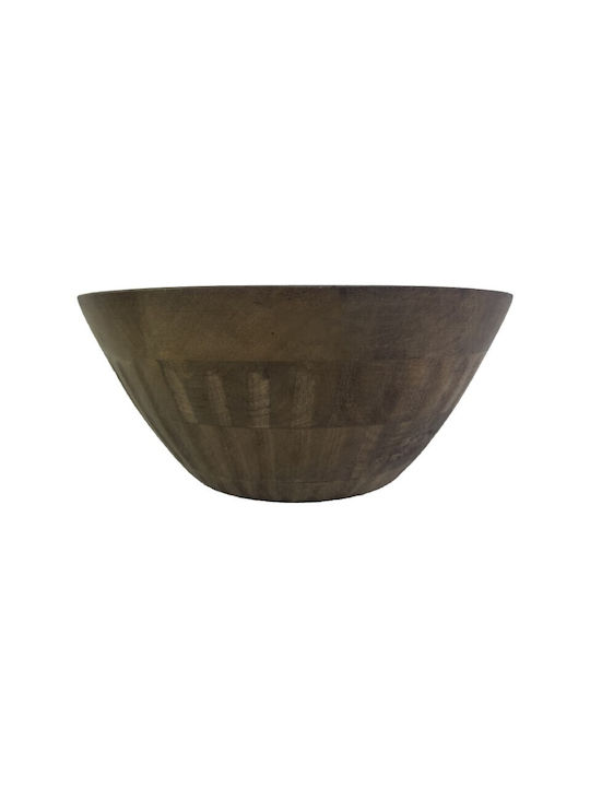 Nakaro Wood Wooden Salad Bowl Brown 45x45x20cm