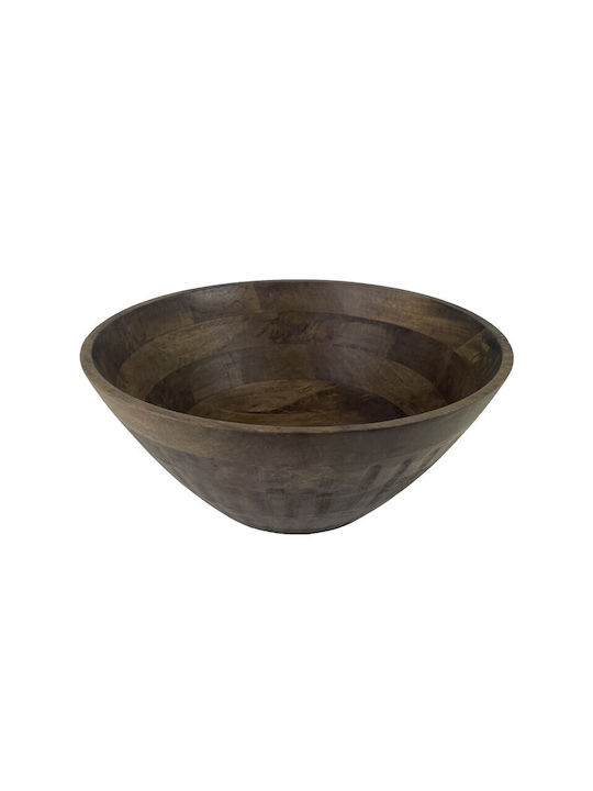 Nakaro Wood Wooden Salad Bowl Brown 45x45x20cm
