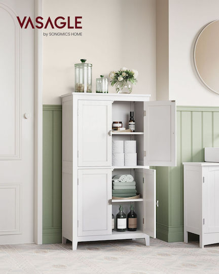 Vasagle Bathroom Cabinet L60xW30xH110cm White