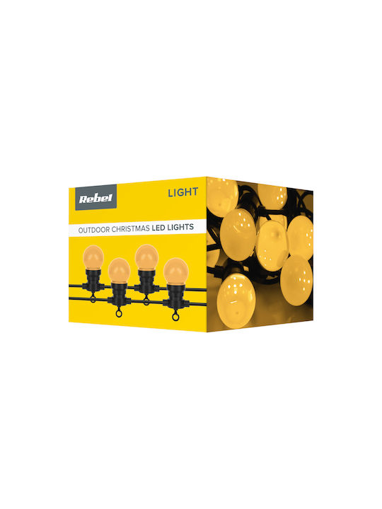 Wasserdichte Lichterkette Beleuchtung LED 6m mit 10 Bällen Wasserdichte Lichterkette Beleuchtung LED 6m mit 10 Bällen