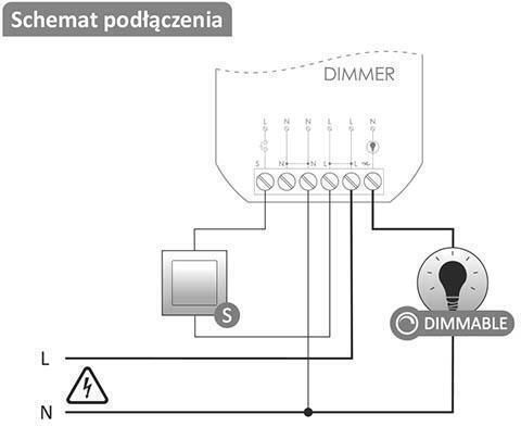 F&F Kabelloser Wi-Fi Dimmer Wi-DIM1S1-P