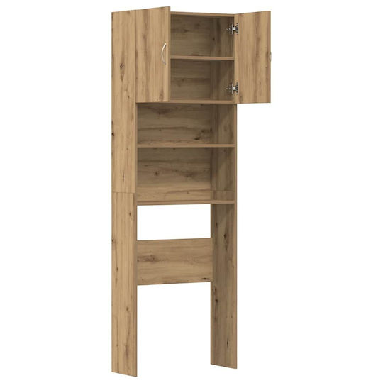 vidaXL Dulap Coloană Pentru Baie De Pardoseală Pentru Mobilier Pentru Baie MxBxÎ Stejar