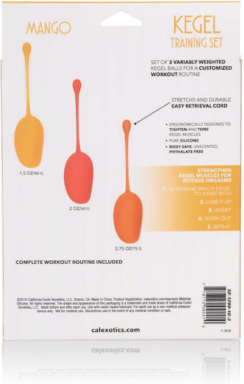 Calexotics Kegel Training Set Κολπικές Μπάλες Πορτοκαλί