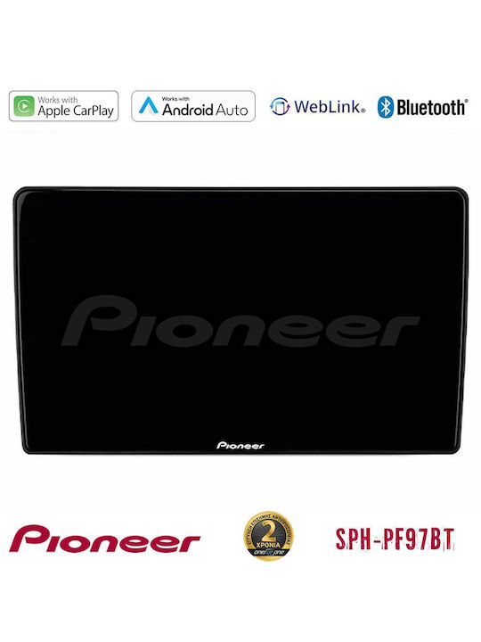 Pioneer Car Audio System for Volkswagen Scirocco 2008 – 2014 with A/C (Bluetooth/USB/WiFi/GPS/Apple-Carplay/Android-Auto) with Touch Screen 9"