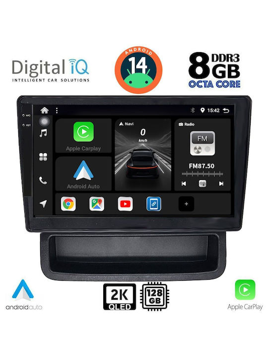 Digital IQ Car-Audiosystem für Opel Vivaro Renault Verkehr Nissan Primastar 2004-2015 (Bluetooth/USB/AUX/WiFi/GPS/Apple-Carplay/Android-Auto) mit Touchscreen 10"