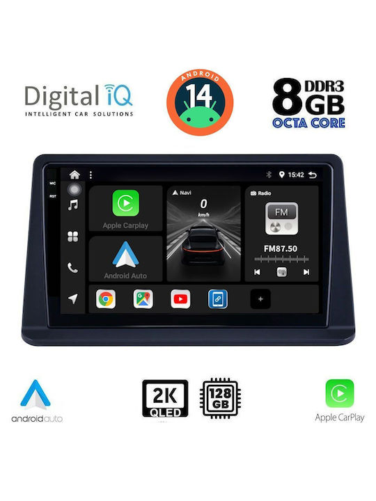 Digital IQ Car Audio System for Mitsubishi Pajero 1999-2006 (Bluetooth/USB/AUX/WiFi/GPS/Apple-Carplay/Android-Auto) with Touch Screen 9"