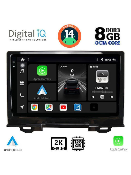 Digital IQ Car Audio System for Honda HR-V 2021 (Bluetooth/USB/AUX/WiFi/GPS/Apple-Carplay/Android-Auto) with Touch Screen 9"