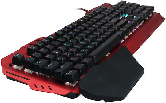 Meetion MK20 Gaming Μηχανικό Πληκτρολόγιο με RGB φωτισμό (Αγγλικό US) Κόκκινο