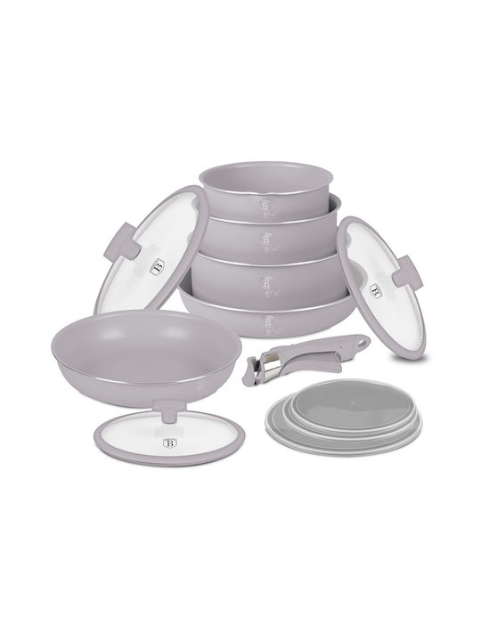 Berlinger Haus Taupe Collection Kochgeschirr-Set aus Aluminiumguss mit Stein-Innenbeschichtung 5-tlg