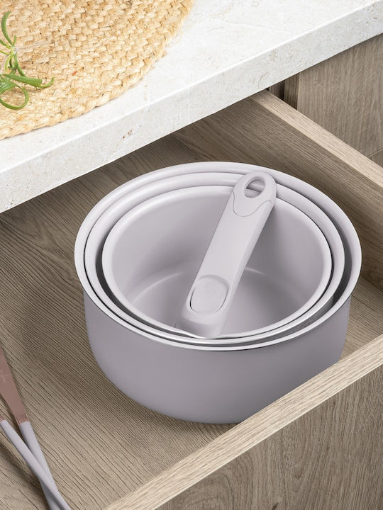 Berlinger Haus Taupe Collection Kochgeschirr-Set aus Aluminiumguss mit Stein-Innenbeschichtung 5-tlg