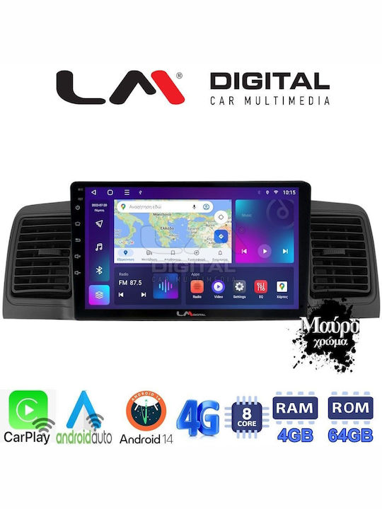 LM Digital Sistem Audio Auto pentru Toyota Corolla 2000-2007 (Bluetooth/USB/WiFi/GPS/Apple-Carplay/Android-Auto) cu Ecran Tactil 9"