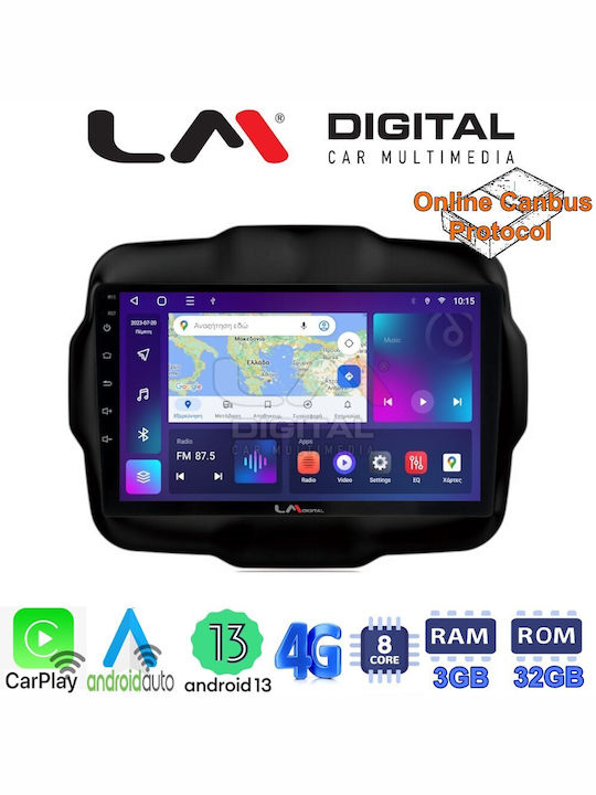 LM Digital Auto-Audiosystem für Jeep Rebell 2014> (Bluetooth/USB/WiFi/GPS/Apple-Carplay/Android-Auto)
