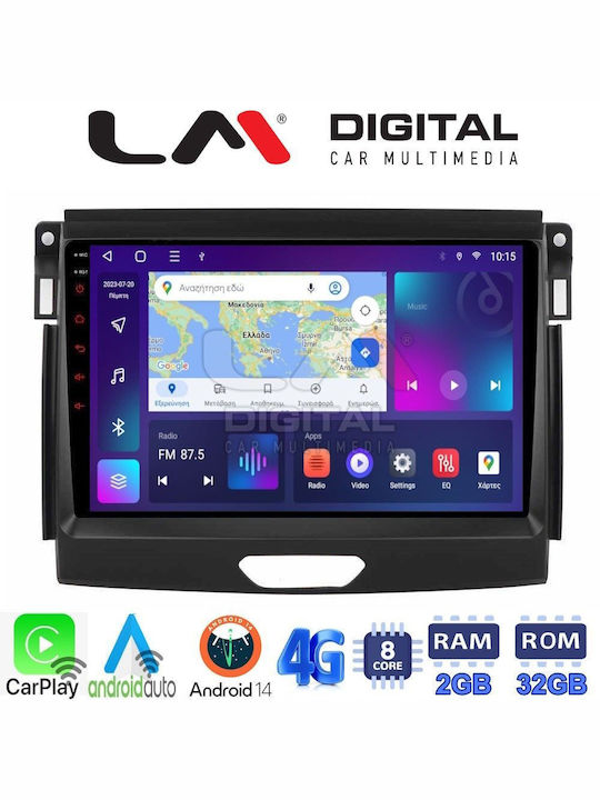 LM Digital Ηχοσύστημα Αυτοκινήτου για Ford Ranger Land Rover Range Rover 2015+ (Bluetooth/USB/WiFi/GPS/Apple-Carplay/Android-Auto) με Οθόνη 10"