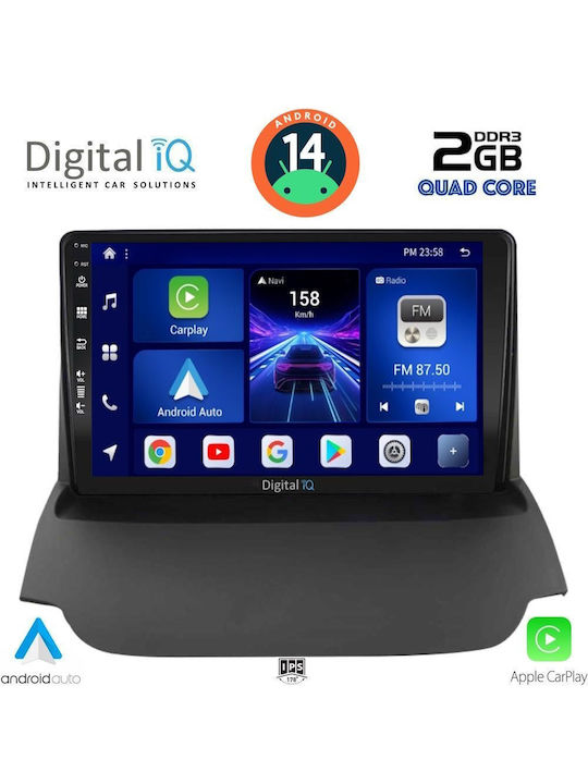 Digital IQ Auto-Audiosystem für Ford EcoSport 2012-2018 (Bluetooth/USB/AUX/WiFi/GPS/Apple-Carplay/Android-Auto) mit Touchscreen 9"