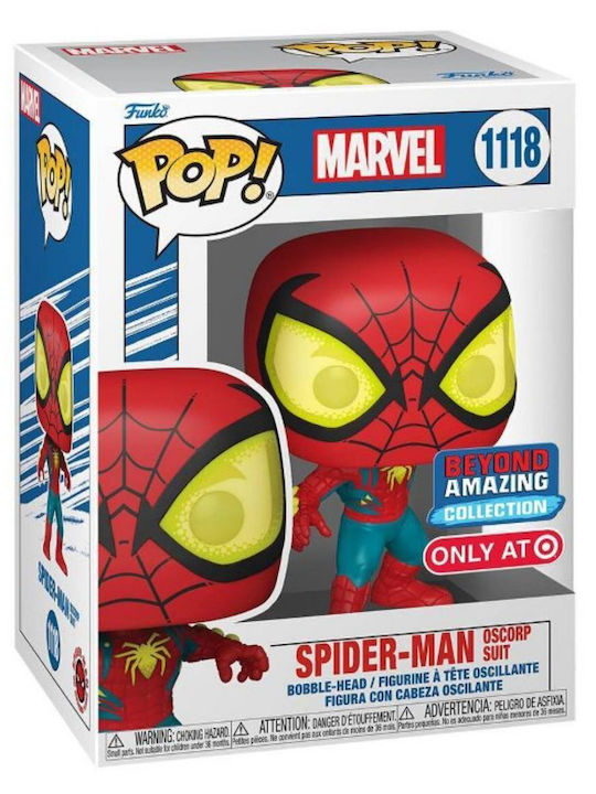 Funko Поп! Marvel: Spider-Man Oscorp Suit Клатеща се глава Специално издание