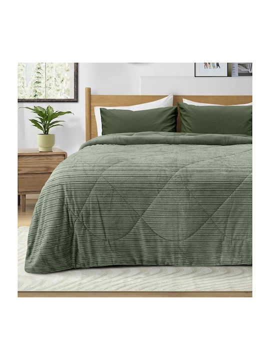 Lino Home Duvet Cover Queen 220x240cm Stacy Haki