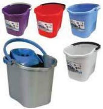 Viomes Plastic Mop Bucket Capacity 17lt Gray