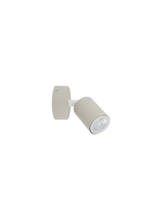 TK Lighting Single Spot with Socket GU10 in Beige Color