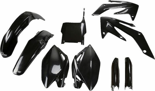 UFO Σετ Πλαστικά Μοτοσυκλέτας για Honda CRF 250 Μαύρο