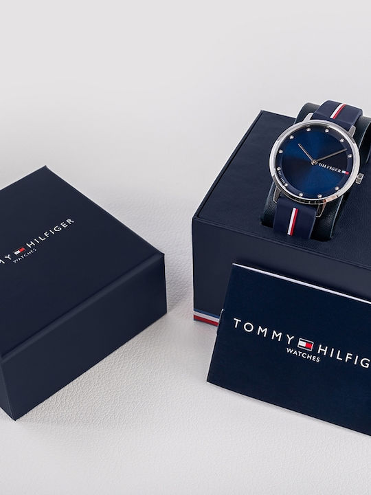 Pippa Women's Watch with Blue Rubber Strap