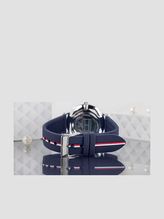 Pippa Women's Watch with Blue Rubber Strap
