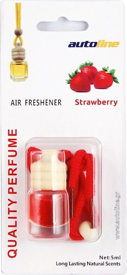 Autoline Car Air Freshener Pendand Liquid Strawberry 4ml