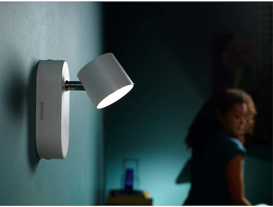 Philips Myliving Star Μονό LED Θερμό Λευκό Σποτ σε Λευκό Χρώμα