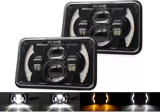 Raistar Ορθογώνιος Προβολέας Αυτοκινήτου LED 45W 17cm 1τμχ