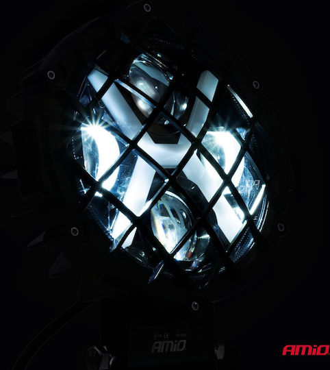 Προβολεας Εργασιας Στρογγυλος X-light 5.500lm 9>36v 60w 6.000k 9 Led Φ170x170x65mm 4 Χρησεων Αμιο 1 Τεμ