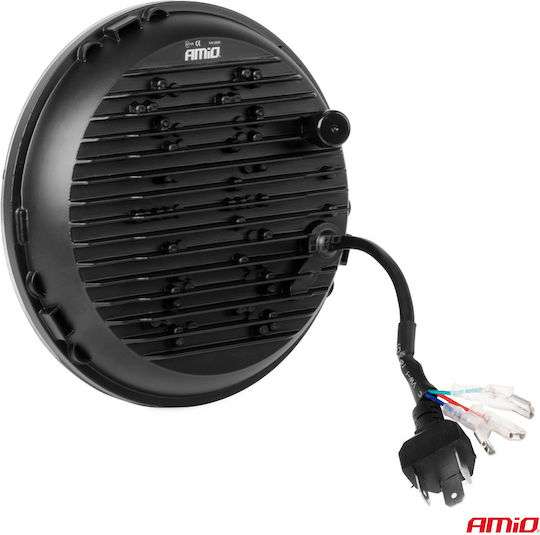 Προβολεας Εργασιας Στρογγυλος Led Skull 5.500lm 9>36v 60w 6.000k Φ170x170x65mm 4 Χρησεων Αμιο 1 Τεμ