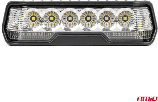 AMiO Rectangleς Waterproof Headlights Car LED Universal 12 / 24V 31W 16.3cm with White Lighting 1pcs