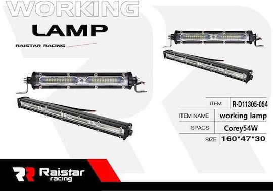 Raistar Headlights Car in Bar Shape LED 54W 16cm 1pcs