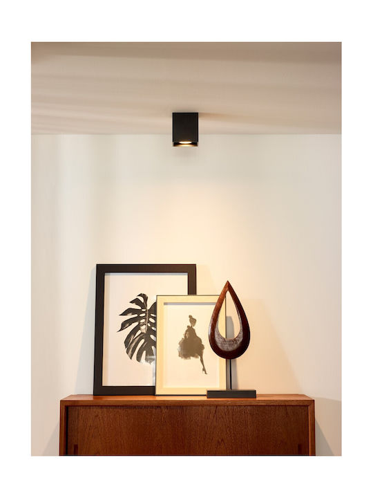 Lucide Lightning Bodi Single Spot with Socket GU10 in Black Color
