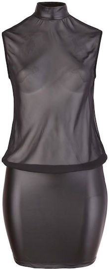 Cottelli Collection Sleeveless Mini Dress Plus Size Sexy Dress Black