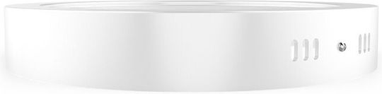 Aca Στρογγυλό LED Panel 18W με Φυσικό Λευκό Φως 4000K 20.9εκ.