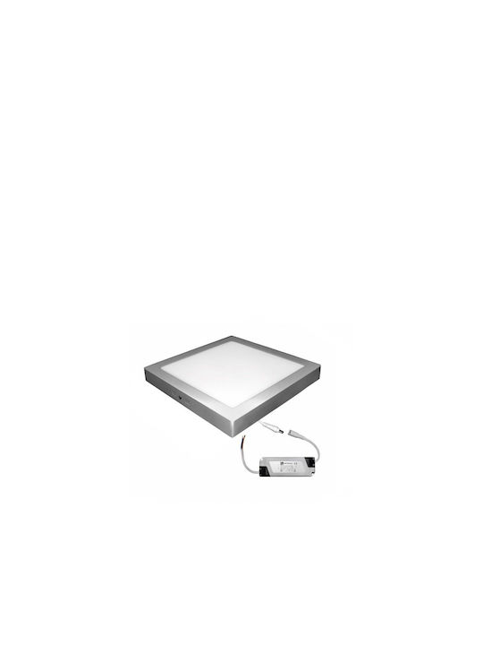 Adeleq Square Outdoor LED Panel 30W with Warm White Light 30x30cm