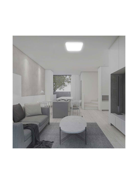 V-TAC Τετράγωνο Εξωτερικό LED Panel 24W με Θερμό Λευκό Φως 3000K