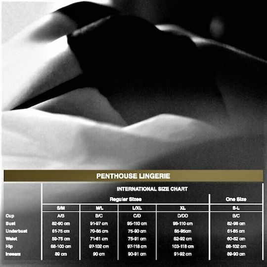 Penthouse Bedtime Surprise Dress Sexy Φόρεμα Black