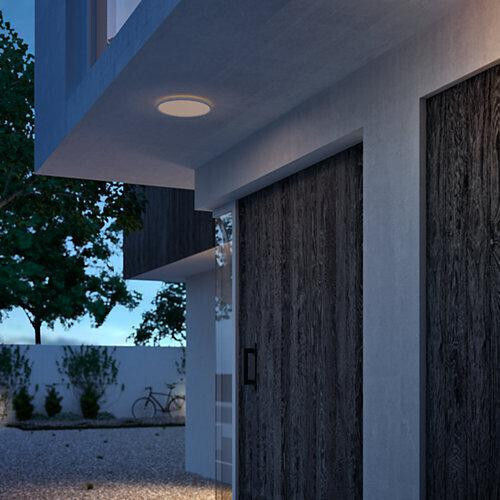 Philips Round Outdoor LED Panel 15W with Warm White Light 2700K 25cm