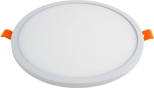 Lucas Rotund Încastrat Panou LED Putere 24W cu Alb Rece Lumini 30x30cm.