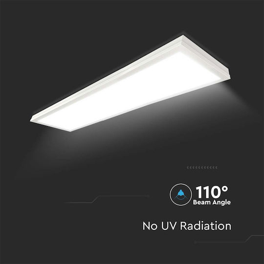 V-TAC Правоъгълена Вграден LED Панел 40W с Студено бяло Светлина 6500К