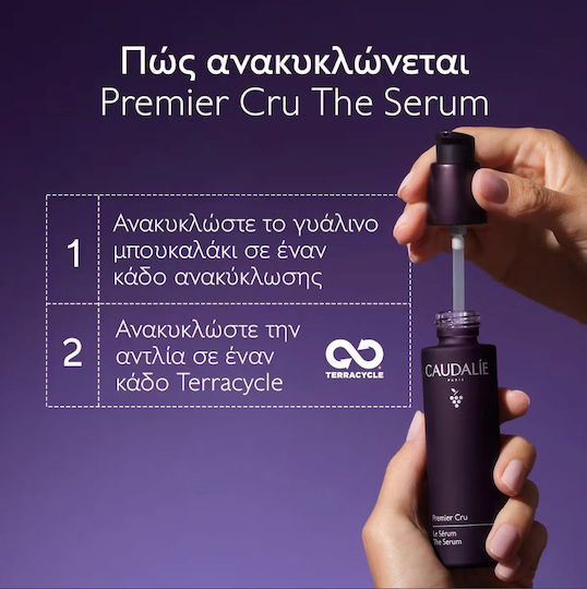 Caudalie Premier Cru Feuchtigkeitsspendend & Anti-Aging Serum Gesicht mit Niacinamid & Hyaluronsäure für Straffung 30ml