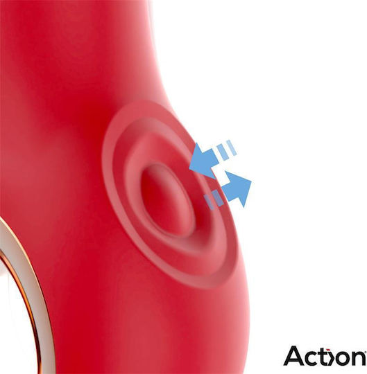 Action Mini Klitoris Vibrator 12,7cm Rot