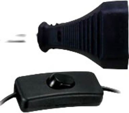 Cablu de alimentare cu secțiune 2x0.75mm² în culoarea Negru 1m 1buc