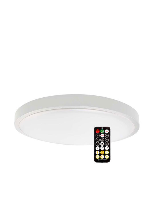 V-TAC Στρογγυλό Εξωτερικό LED Panel 36W με Φυσικό Λευκό Φως 4000K